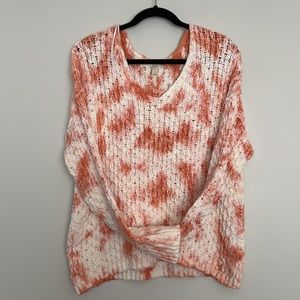Anthropologie Pilcro Tie Dye Loose Knit Sweater Size M**